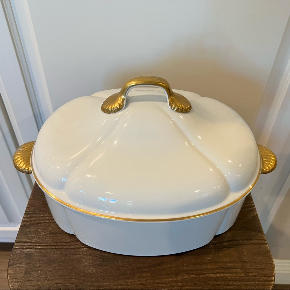 Vintage George Briard Coquille D'Or Ovenware Large Covered Casserole Dish